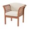 Alaterre Furniture Stamford Eucalyptus Wood Outdoor Chair with Cushions ANSF01EBO - alternate 1